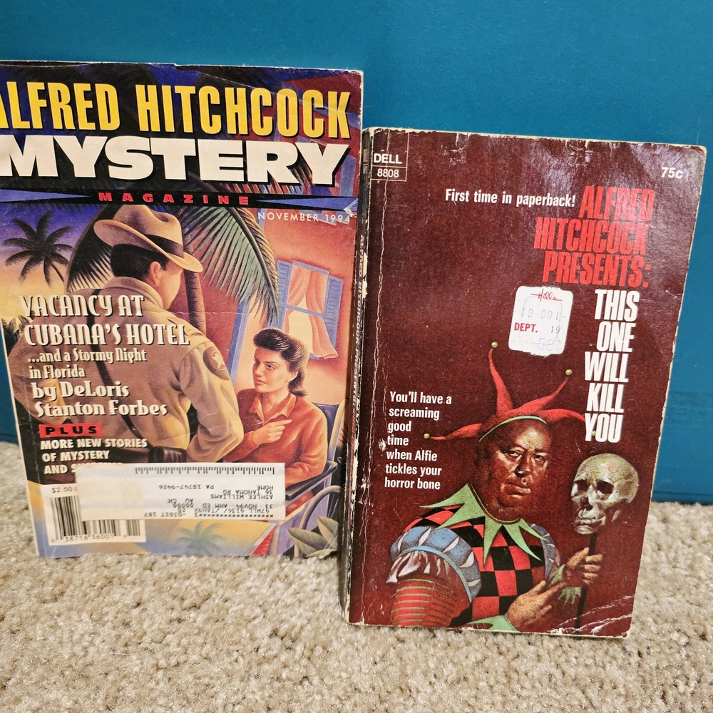 Alfred Hitchcock Mystery Magazine and Book Set